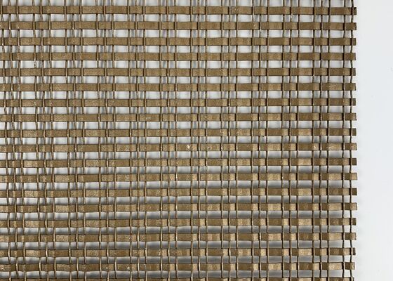 Decorative Finish Durable Structure Uniform Weaving Metal Decorative Mesh