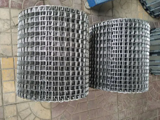 Heat Resistant Metal Conveyor Wire Mesh Belt 19.05 - 38.1mm
