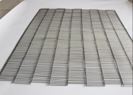 Butées toriques faisant la largeur cuire au four SUS316 Flex Conveyor Belt plat de 90CM