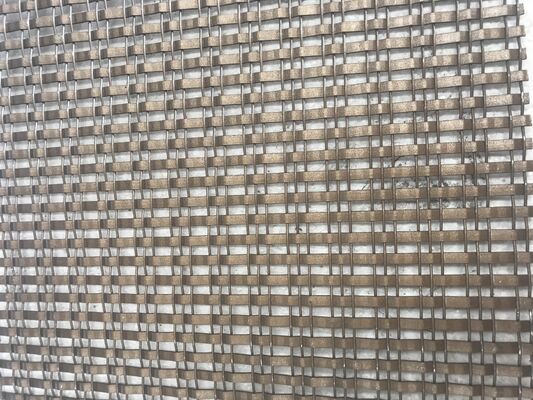 The cabinet door is decorated with architectural stainless steel mesh glass laminated sheet and decorative metal mesh
