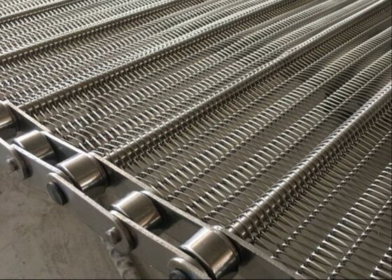 Corrosion Resistant 316 Stainless Steel Conveyor Belt for Snack Production Line