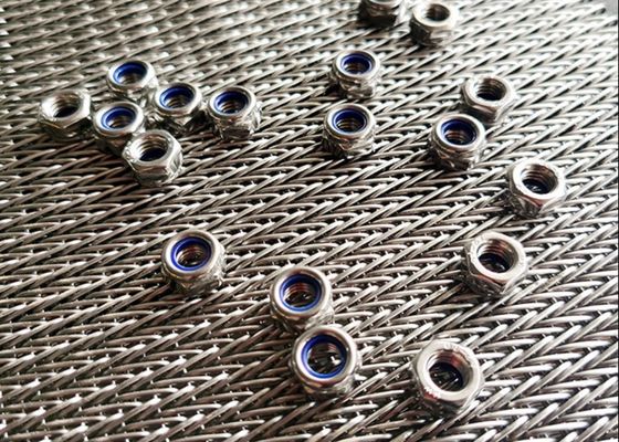 High Density SUS201 Herringbone Conveyor Belt For Fastener Conveying