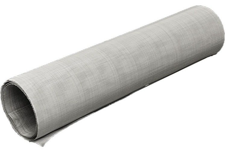 Percussion en acier inoxydable enroulement de treillis métallique tissé dans un emballage en boîte en bois