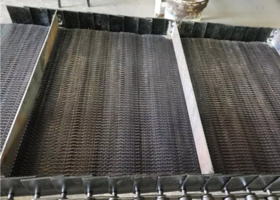 Fil Mesh Belt For Screws Convey en métal de l'acier inoxydable 201