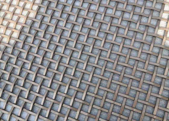 fil architectural Mesh Decorative Stainless Steel Woven de bout droit de diamètre de 1.0mm