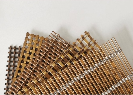 Largeur décorative en bronze de Mesh For Furniture 0.6m-1.5m de fil d'acier se rouillant non