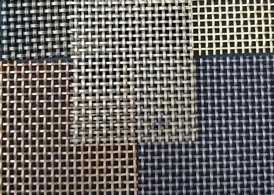 Métal décoratif Mesh For Glass Laminated Curtain de la largeur 2.0m non inflammable