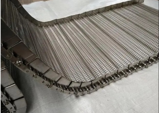 Érosion de Mesh Belt Cooling Conveyor Belt de spirale de l'acier inoxydable SUS201 résistante