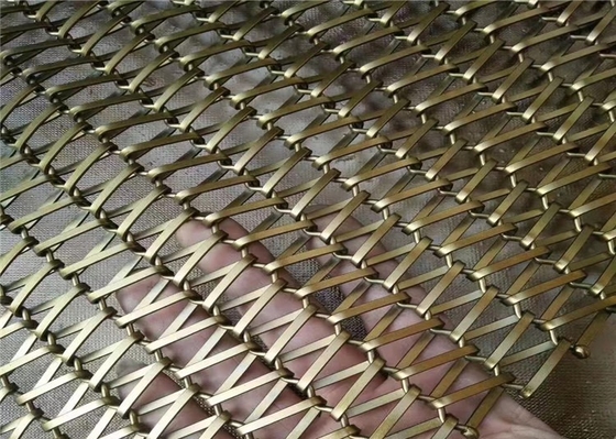 Métal d'intérieur Mesh Easy Maintenance décoratif du revêtement 0.15mm-5mm de façade