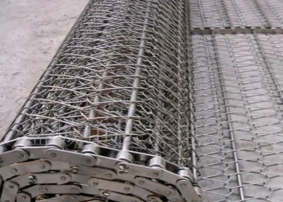 Tresse 1.5m large d'équilibre en métal de Mesh Conveyor Belt 1m 1.2m de chaîne d'acier inoxydable de GV