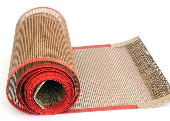 Faisceau de fibre de verre résistant à la chaleur courroies de convoyeur en PTFE bonne perméabilité à l'air