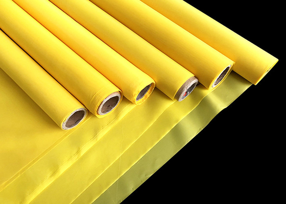 Écran de 110 Mesh Yellow Monofilament Polyester Silk imprimant Mesh Plain Weave