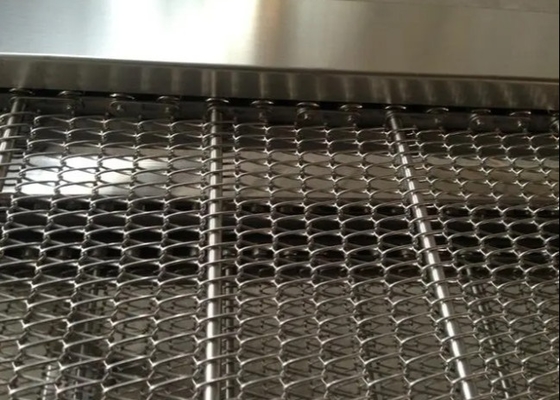 Chaîne de nettoyage Mesh Conveyor Belt Anti Oxidization d'acier inoxydable de la carotte 304