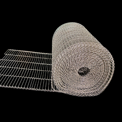 Résistance thermique plate de bande de conveyeur de Flex Stainless Steel Wire Mesh pour l'industrie alimentaire