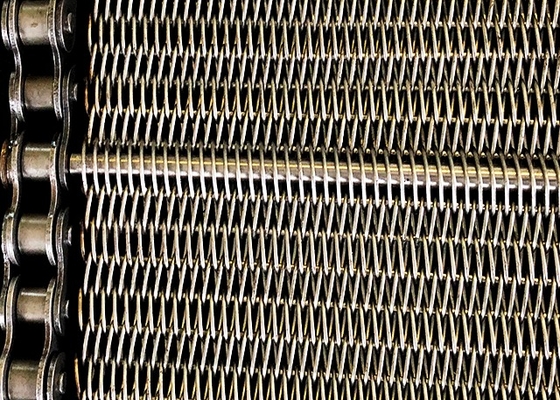 Fil à chaînes Mesh Food Grade d'acier inoxydable de la bande de conveyeur d'anti corrosion 304