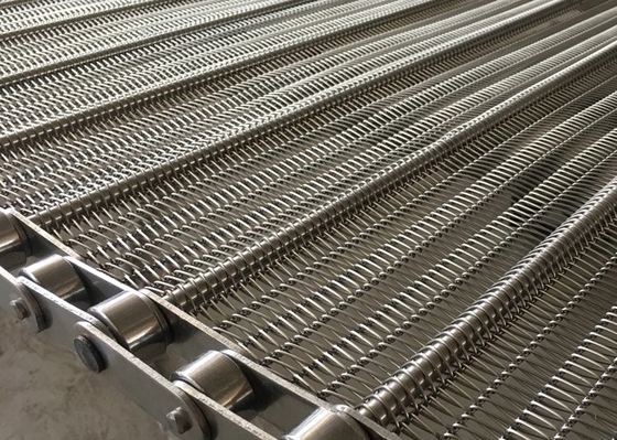 Chaîne forte Mesh Conveyor Belt Food Grade de l'acier inoxydable 304