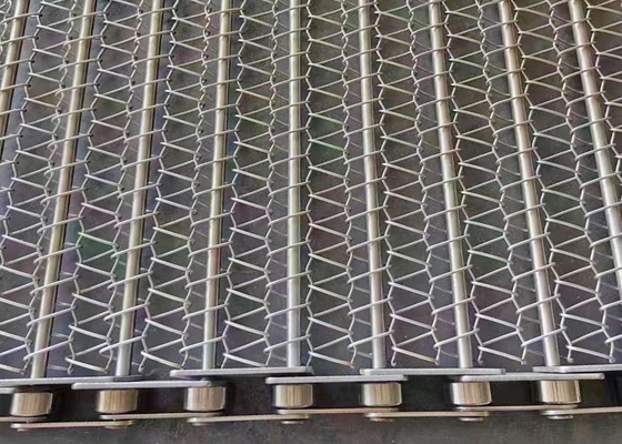 Anti largeur corrosive 30cm-4m de bande de conveyeur de maillon de chaîne de catégorie comestible