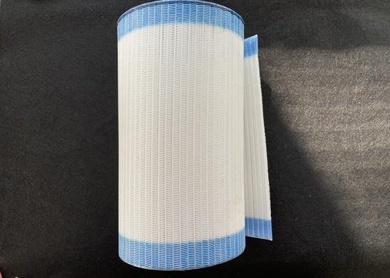 200°C Résistant à la température Polyester Ceinture de boue Plain Weave Glue Edge