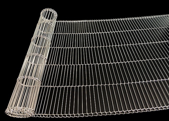 Ceinture de convoyeur en acier inoxydable personnalisée résistant aux températures élevées