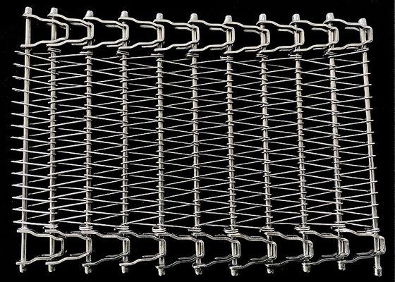 Fruits de mer gelant la spirale Mesh Belt d'acier inoxydable d'Oven Food Grade 316