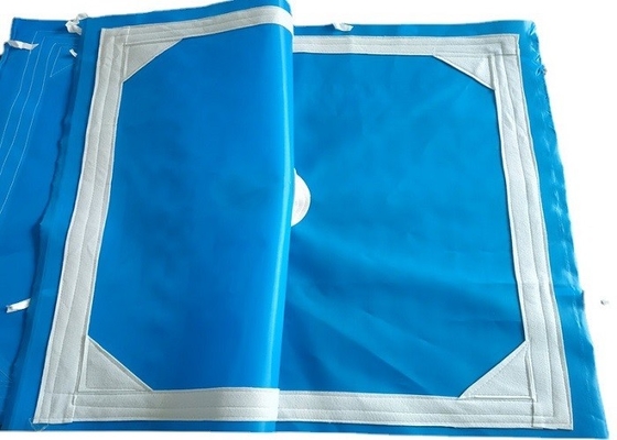 Couleur bleue PP Polypropylène Tissu à filtrage multifilaments Filtre vertical Tissu à mailles de presse