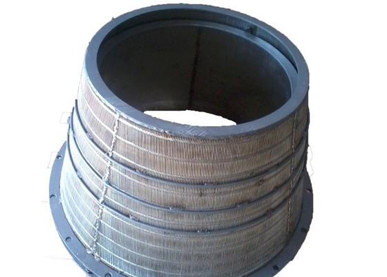Centrifugeuse industrielle en acier inoxydable filet de fil de fer de coin panier de fil pour le dépistage et la déshydratation des minéraux du charbon