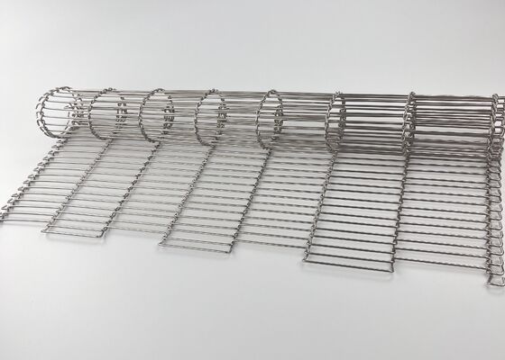 Bande transporteuse plate flexible en acier inoxydable 316/ceinture métallique SS