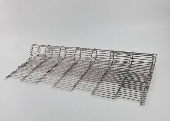 Bande transporteuse plate de grillage de câble de l'acier inoxydable 304 pour la cuisson de pain