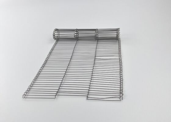 Bande transporteuse plate de grillage de câble de l'acier inoxydable 316 pour le traitement des denrées alimentaires des produits alimentaires