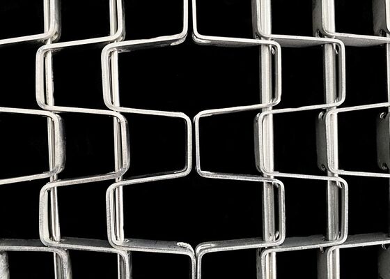 Tapis à bande en treillis métallique plat en acier inoxydable pour ligne de production de refroidissement, lavage et cuisson d'aliments