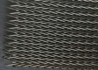 Ceinture de maille d'acier inoxydable de la haute densité 201, convoyeur de vis de grillage de catégorie comestible