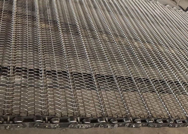 Acier inoxydable de la bande de conveyeur de maille 304 à chaînes extérieurs lisses pour le transport en céramique