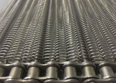 Taille adaptée aux besoins du client à chaînes à hautes températures de bande de conveyeur de maille pour la machine d'ouate