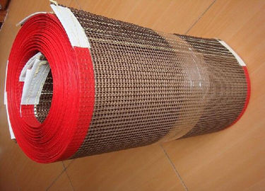 10 bord rouge PTFE Mesh Belt, du × 10 bande de conveyeur enduite par PTFE de fibre de verre