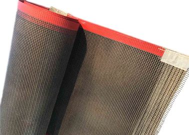 Utilisation de séchage d'aliment pour animaux familiers de trou de Mesh Conveyor Belts 4*4 millimètre de fibre de verre de PTFE