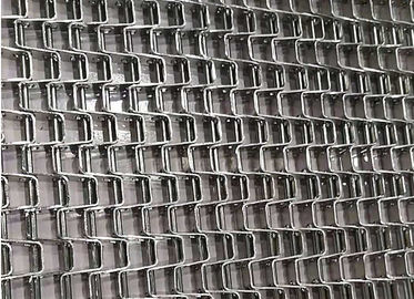 Produit tamisant la bande de conveyeur plate de maille en métal de système, acier à haut carbone de ceinture de maille de nourriture