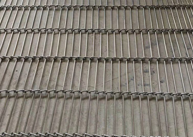 ceinture plate de grillage de convoyeur d'enrobeuse du câble 304SS pour faire frire de puces