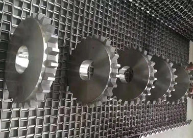 Bande de conveyeur à chaînes professionnelle de maille, ceinture en acier 304/316 de maille inoxydable