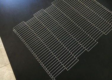 résistance acide de câble en métal 304SS de capacité de charge élevée plate de bande de conveyeur