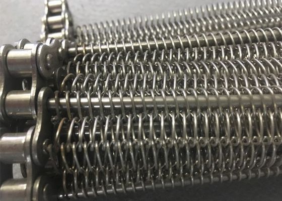 304/316 bande de conveyeur adaptée aux besoins du client perforée de maille de chaîne d'acier inoxydable avec du temps de longue durée