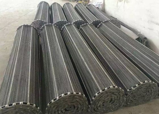 Bande de conveyeur à chaînes de maille des biens 304 facile de nettoyer et installer la largeur faite sur commande