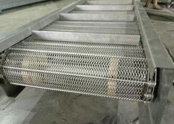 Durée de vie adaptée aux besoins du client tissée de bande de conveyeur de maille de chaîne de solides solubles plus de cinq ans