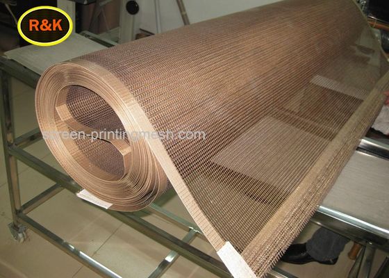 PTFE a enduit la maille du poids 120-160g/M2 10*10 d'armure toile de bandes de conveyeur de téflon