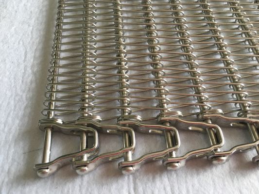 Bande de conveyeur Ss304 en spirale de refroidissement du four 2mm de pain