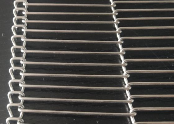 Appartement Flex Conveyor Belt de Mesh Stainless Steel 316L 4mm en métal
