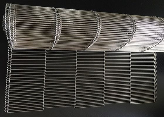 Four SUS304 Flex Conveyor Belt plat de revêtement de chocolat de biscuits