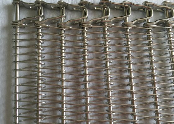 Casse-croûte faisant frire refroidissant 304 solides solubles Mesh Belt en spirale