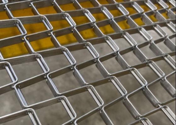 Fil plat Mesh Belt d'acier inoxydable de la production 304 de pain