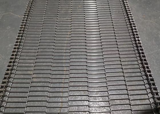 Nourriture refroidissant le lancement plat d'acier inoxydable Flex Conveyor Belt 7mm