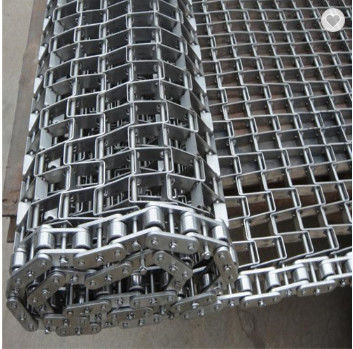 Ceinture à treillis en acier inoxydable à charge lourde pour le refroidissement, la friture, l'emballage et le traitement thermique